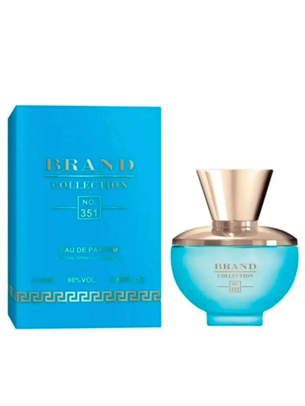 MINIATURA BRAND COLLECTION 351 VERSACE DYLAN TURQUIOSE FEM 25ML - imagem 1