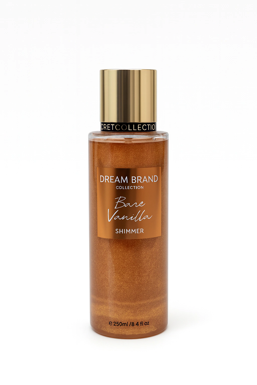 Body Splash Dream Brand Shimmer Com Gliter Bare Vanilla 250ml