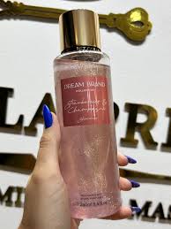 Body Splash Dream Brand Shimmer Com Gliter Strawberries & Champagne 250ml