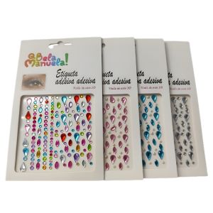 ADESIVO STRASS PARA ROSTO COLORIDO - QBELA MANUELA - imagem 1