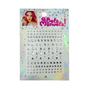 ADESIVO STRASS PARA ROSTO CRYSTAL - QBELA MANUELA - imagem 1