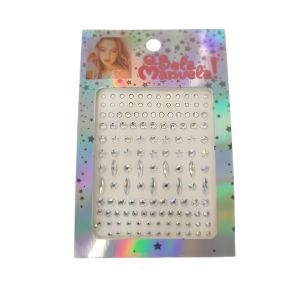 ADESIVO STRASS PARA ROSTO CRYSTAL - QBELA MANUELA - miniatura 2