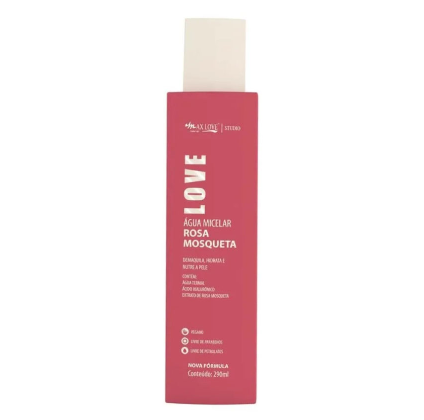 AGUA MICELAR ROSA MOSQUETA 290ML  -MAX LOVE - imagem 1