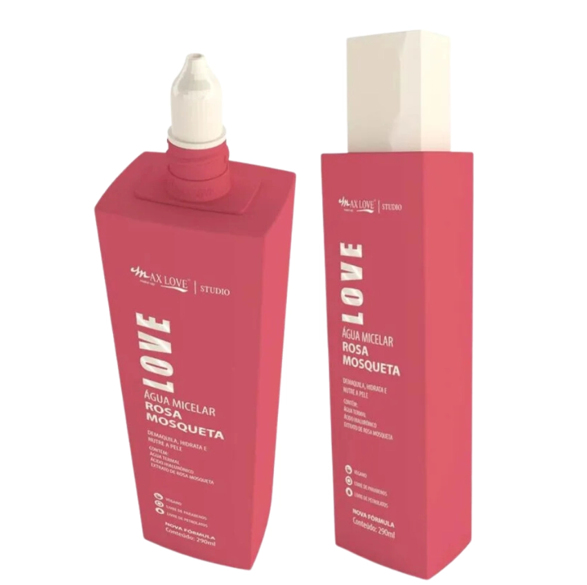 AGUA MICELAR ROSA MOSQUETA 290ML  -MAX LOVE - miniatura 2