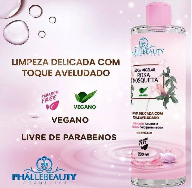AGUA MICELAR ROSA MOSQUETA PHALLEBEAUTY - miniatura 2