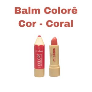 BALM HIDRATANTE COLORÊ 3 TONS - MIAMAKE COR:CORAL