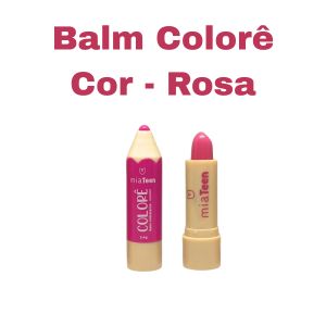 BALM HIDRATANTE COLORÊ 3 TONS - MIAMAKE COR:ROSA
