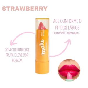 BALM LABIAL MAGICO (2 SABORES) - MELU SABOR:STRAWBERRY - miniatura 2