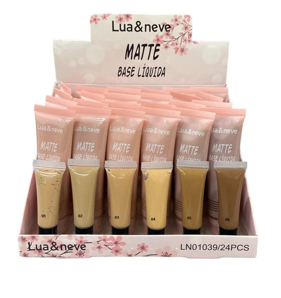 BASE LIQUIDA, 30 ML (COR 01 AO 06) -LUA E NEVE COR:01 - imagem 1