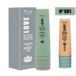 BASE LIQUIDA ALTA COBERTURA RAINHA DAS BASES 30ML ( 6 TONALIDADES ) MAX LOVE COR:COR-604