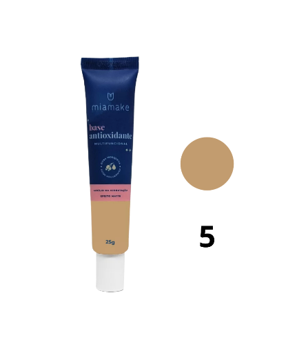 BASE LIQUIDA ANTIOXIDANTE CORES MEDIAS (3 CORES) - MIAMAKE COR:MCOR5 - imagem 1