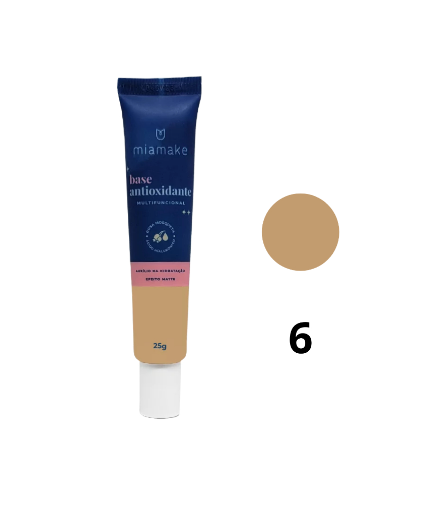 BASE LIQUIDA ANTIOXIDANTE CORES MEDIAS (3 CORES) - MIAMAKE COR:MCOR6 - imagem 1
