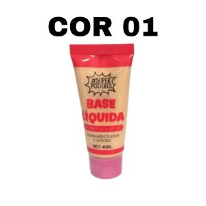 BASE LIQUIDA CONFORTAVEL E NATURAL 40ML 6 TONS - SUPER PODERES COR:01 - imagem 1