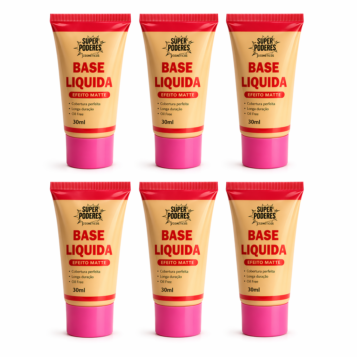 BASE LIQUIDA CONFORTAVEL E NATURAL 40ML 6 TONS - SUPER PODERES COR:06 - miniatura 3