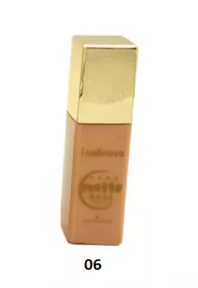 BASE LIQUIDA MATTE LONGA DURAÇÃO (COR 01 AO 06) -LUA E NEVE COR:06