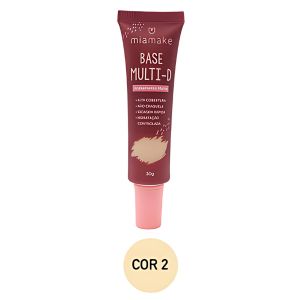 BASE LIQUIDA MATTE MULTI-D (5 CORES) -MIAMAKE COR:COR2 - miniatura 2