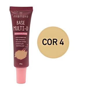 BASE LIQUIDA MATTE MULTI-D (5 CORES) -MIAMAKE COR:COR4