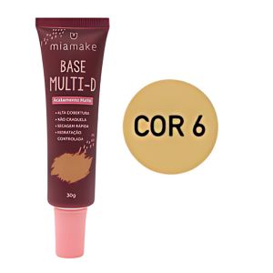 BASE LIQUIDA MATTE MULTI-D (5 CORES) -MIAMAKE COR:COR6