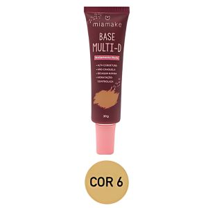BASE LIQUIDA MATTE MULTI-D (5 CORES) -MIAMAKE COR:COR6 - miniatura 2