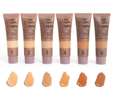 BASE LIQUIDA MATTE SMOOTH FEELING - FEBELLA COR:COR-1 - miniatura 4