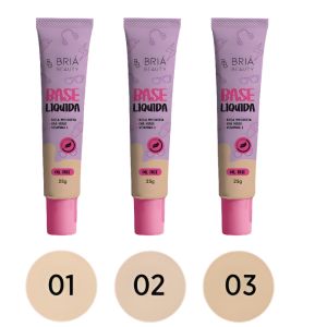 BASE LIQUIDA OIL FREE BRIA BEAUTY A 25G ( 3 CORES ) - BRIA COR:01 - miniatura 2