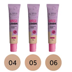 BASE LIQUIDA OIL FREE BRIA BEAUTY B 25G ( 3 CORES ) - BRIA COR:5 - miniatura 2