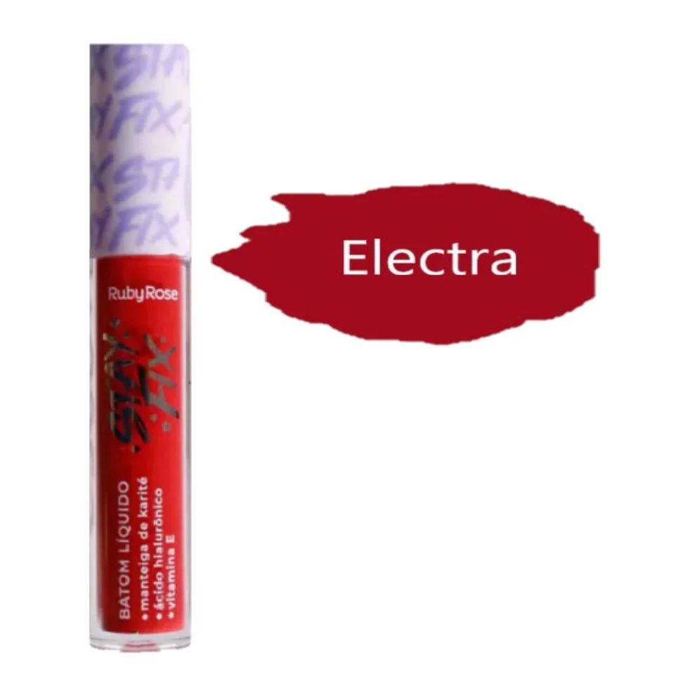 Batom Liquido Stay Fix -Ruby Rose Cor:hb569/5