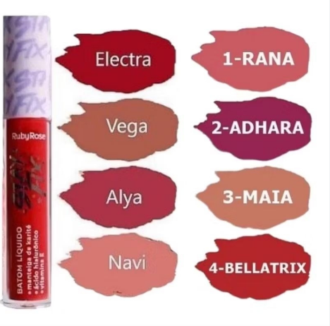 Batom Liquido Stay Fix -Ruby Rose Cor:hb569/6 — miniatura 3