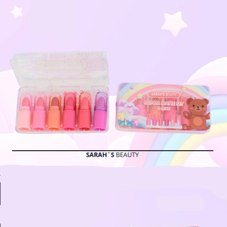Batom Matte Set 6 Bear (6 Cores) - Sarah'S Beauty — miniatura 2