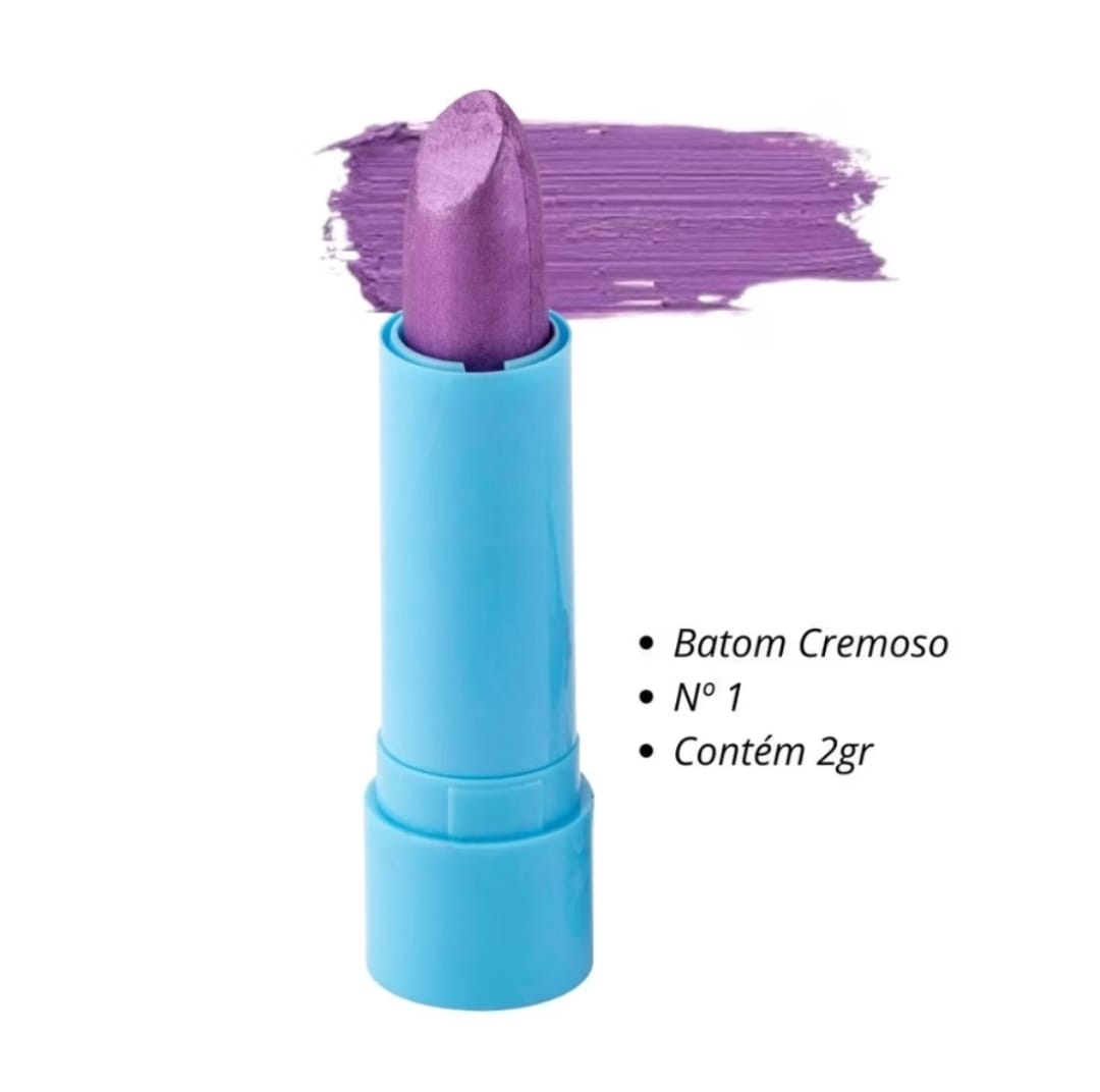Batom Sereia Bella Teen ( 7 Cores ) Safira Cor:01