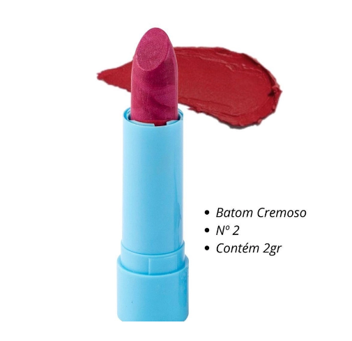 Batom Sereia Bella Teen ( 7 Cores ) Safira Cor:02