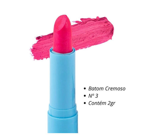 Batom Sereia Bella Teen ( 7 Cores ) Safira Cor:03