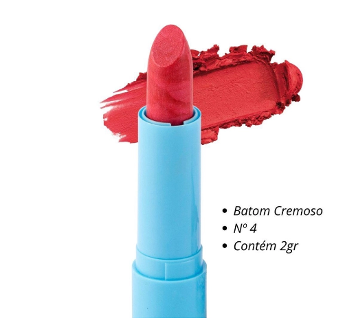 Batom Sereia Bella Teen ( 7 Cores ) Safira Cor:04
