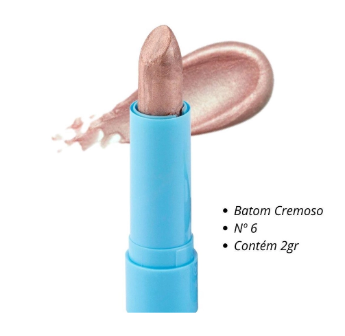 Batom Sereia Bella Teen ( 7 Cores ) Safira Cor:06