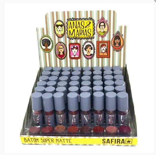 Batom Super Matte Anas e Marias ( 8 Cores ) Safira Cor:01 — miniatura 2