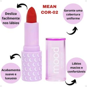 BATOM ULTRA SLICK MOOD - RUBY ROSE COR:COR-02 - miniatura 2