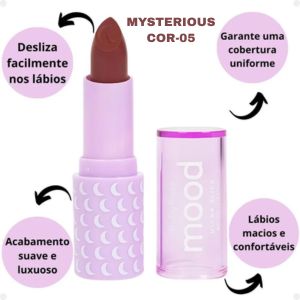 BATOM ULTRA SLICK MOOD - RUBY ROSE COR:COR-05 - miniatura 2