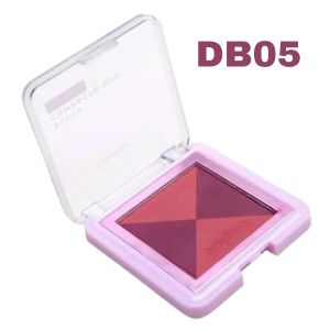 Blush Compacto Duo ( 5 Cores ) Alta Pigmentacao - Ruby Rose Cor:db05
