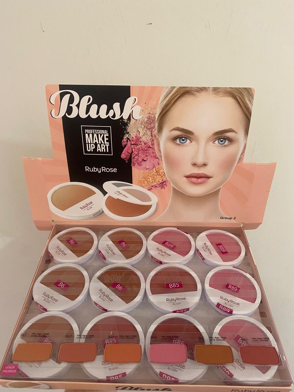 BLUSH EM PÓ MAKE UP ART (6 CORES) 7,4 g -RUBY ROSE COR:B85 — miniatura 2