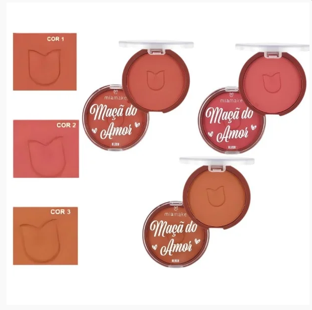 Blush Maçã do Amor (3 Tons) - Miamake Cor:03 — miniatura 2