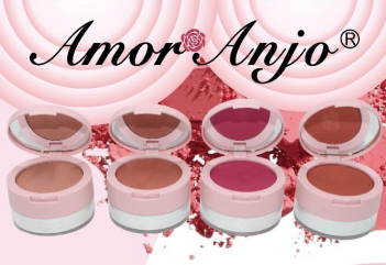 Blush & Pó Solto 2 Em 1 Com Espelho e Esponja - Amor Anjo Cor:#03 — miniatura 3