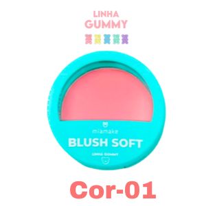 Blush Soft Gummy Com Espelho( 4 Tons ) - Miamake Cor:cor-01