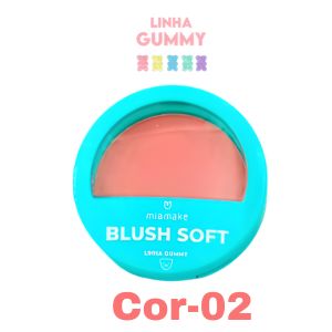Blush Soft Gummy Com Espelho( 4 Tons ) - Miamake Cor:cor-02