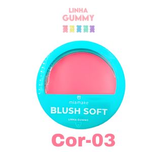 Blush Soft Gummy Com Espelho( 4 Tons ) - Miamake Cor:cor-03