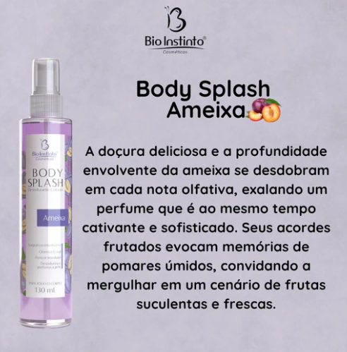 Body Splash Ameixa 130 Ml -Bio Instinto — miniatura 2