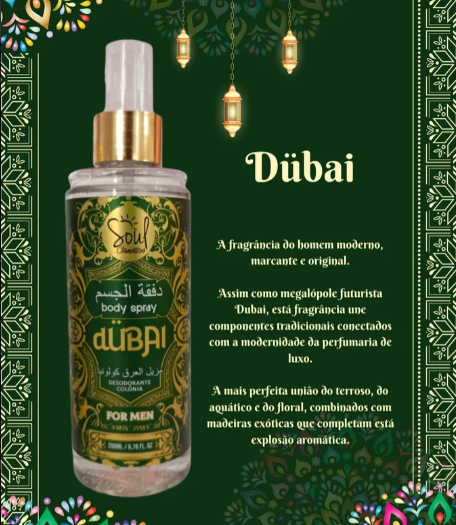 Body Splash Arabe Masculino Dubai 200 Ml - Soul — miniatura 2