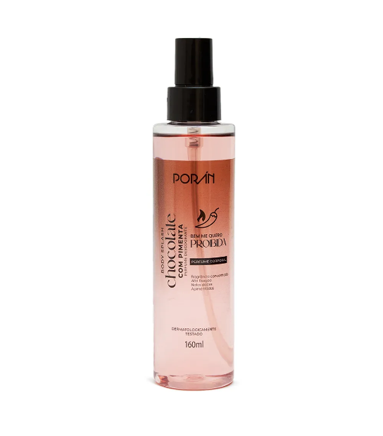 Body Splash Chocolate Com Pimenta 160 Ml- Poran