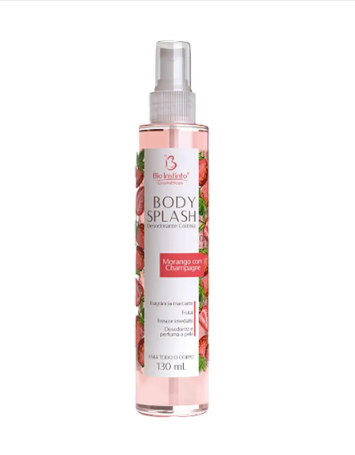 Body Splash Morango Com Champagne 130 Ml -Bio Instinto