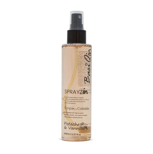 BODY SPLASH SPRAYZIN PISTACHE & VANILLA 150M - BASIQUIN - imagem 1