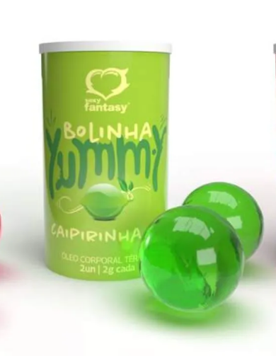 Bolinha Beijavel Sabor Caipirinha Ice Com 2 Unidades Yummy Sexy Fantasy